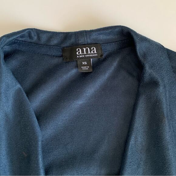 Via Penny Lane Reworked Apparel | Aerosmith Vegas Tour Navy Suede Fringe Vest XS - Picture 3 of 9